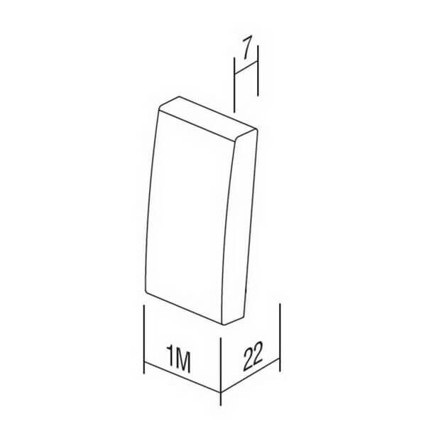 Tipka TM11 1 mjesto SB crna s indikatorom grijalica dim