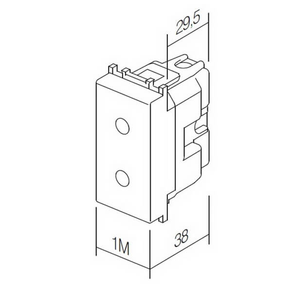 UTIČNICA EURO+KS 2P 10A 250V~ 1M SB crna dim