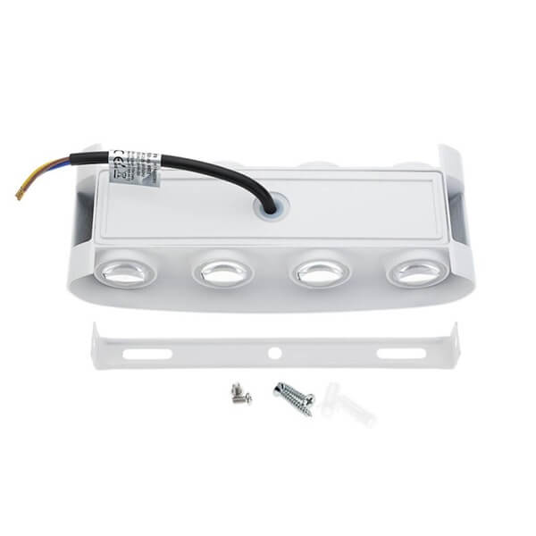 ZIDNA svjetiljka 8W BIJELA IP65.