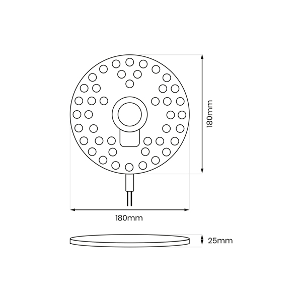 LED modul za plafonjeru 24W 3000K Fi180.